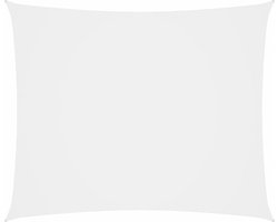 vidaXL - Zonnescherm - rechthoekig - 5x7 - m - oxford - stof - wit