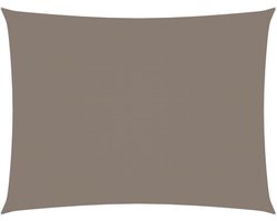 vidaXL - Zonnescherm - rechthoekig - 6x8 - m - oxford - stof - taupe