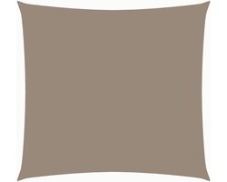 vidaXL Zonnescherm Vierkant 2,5x2,5m Taupe Zonnescherm - Oxford Stof - Waterdicht - Uv Bestendig - Taupe