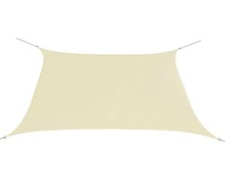 vidaXL - Zonnescherm - vierkant - 2x2 - m - oxford - stof - crèmekleurig