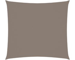 vidaXL - Zonnescherm - vierkant - 3,6x3,6 - m - oxford - stof - taupe