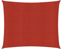 vidaXL - Zonnezeil - 160 - g/m² - 2,5x2,5 - m - HDPE - rood