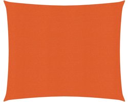 vidaXL - Zonnezeil - 160 - g/m² - 2,5x3 - m - HDPE - oranje