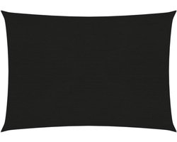 vidaXL - Zonnezeil - 160 - g/m² - 2,5x3,5 - m - HDPE - zwart