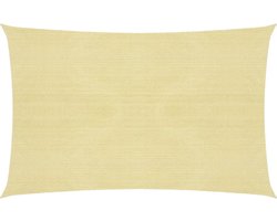 vidaXL - Zonnezeil - 160 - g/m² - 2,5x4 - m - HDPE - beige