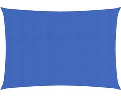 vidaXL - Zonnezeil - 160 - g/m² - 2,5x4 - m - HDPE - blauw