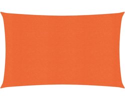 vidaXL - Zonnezeil - 160 - g/m² - 2,5x4,5 - m - HDPE - oranje