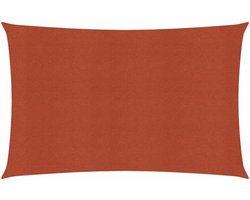 vidaXL - Zonnezeil - 160 - g/m² - 2,5x5 - m - HDPE - terracottakleurig