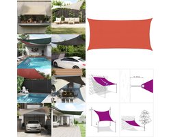 vidaXL Zonnezeil 160 g/m² 2,5x5 m HDPE terracottakleurig - Zonnezeil - Zonnezeilen - Zonnedoek - Zonnedoeken