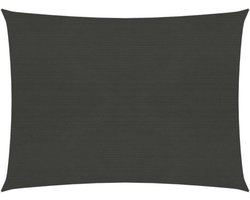 vidaXL - Zonnezeil - 160 - g/m² - 2x2,5 - m - HDPE - antracietkleurig