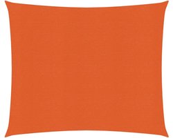 vidaXL - Zonnezeil - 160 - g/m² - 2x2,5 - m - HDPE - oranje
