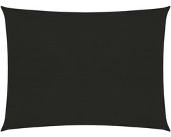 vidaXL - Zonnezeil - 160 - g/m² - 2x2,5 - m - HDPE - zwart