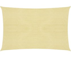 vidaXL - Zonnezeil - 160 - g/m² - 2x3 - m - HDPE - beige