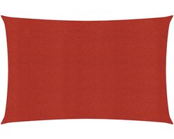 vidaXL - Zonnezeil - 160 - g/m² - 2x3 - m - HDPE - rood