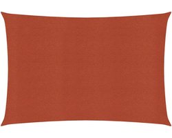 vidaXL - Zonnezeil - 160 - g/m² - 2x3 - m - HDPE - terracottakleurig