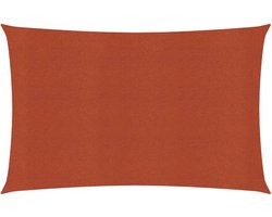 vidaXL - Zonnezeil - 160 - g/m² - 2x4,5 - m - HDPE - terracottakleurig