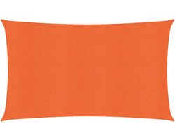vidaXL - Zonnezeil - 160 - g/m² - 2x5 - m - HDPE - oranje