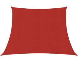 vidaXL - Zonnezeil - 160 - g/m² - 3/4x2 - m - HDPE - rood