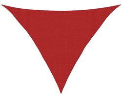vidaXL - Zonnezeil - 160 - g/m² - 3,5x3,5x4,9 - m - HDPE - rood