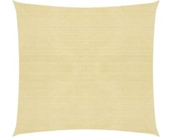 vidaXL - Zonnezeil - 160 - g/m² - 3x3 - m - HDPE - beige
