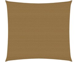 vidaXL - Zonnezeil - 160 - g/m² - 3x3 - m - HDPE - taupe