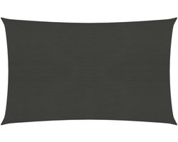 vidaXL - Zonnezeil - 160 - g/m² - 3x4 - m - HDPE - antracietkleurig