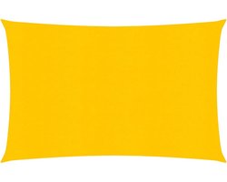 vidaXL - Zonnezeil - 160 - g/m² - 3x4 - m - HDPE - geel