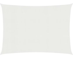 vidaXL - Zonnezeil - 160 - g/m² - 3x4 - m - HDPE - wit