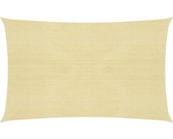 vidaXL - Zonnezeil - 160 - g/m² - 3x6 - m - HDPE - beige
