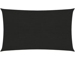 vidaXL - Zonnezeil - 160 - g/m² - 3x6 - m - HDPE - zwart