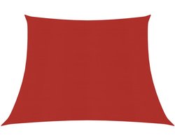 vidaXL - Zonnezeil - 160 - g/m² - 4/5x3 - m - HDPE - rood