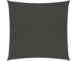 vidaXL - Zonnezeil - 160 - g/m² - 4x4 - m - HDPE - antracietkleurig
