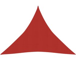 vidaXL - Zonnezeil - 160 - g/m² - 4x4x4 - m - HDPE - rood