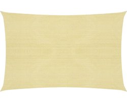 vidaXL - Zonnezeil - 160 - g/m² - 4x5 - m - HDPE - beige