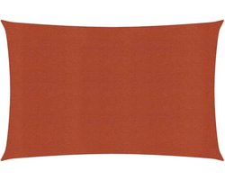 vidaXL - Zonnezeil - 160 - g/m² - 4x5 - m - HDPE - terracottakleurig