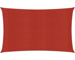 vidaXL - Zonnezeil - 160 - g/m² - 4x6 - m - HDPE - rood