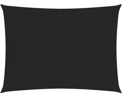 vidaXL - Zonnezeil - 160 - g/m² - 5x6 - m - HDPE - zwart