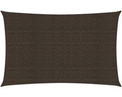 vidaXL - Zonnezeil - 160 - g/m² - 5x7 - m - HDPE - bruin