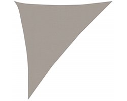 vidaXL - Zonnezeil - 160 - g/m² - driehoekig - 3x4x5 - m - HDPE - lichtgrijs