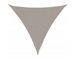 vidaXL - Zonnezeil - 160 - g/m² - driehoekig - 5x5x5 - m - HDPE - lichtgrijs
