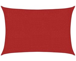 vidaXL Zonnezeil - 2x2,5 m - Rood - HDPE - UV-bescherming Zonnezeil - Schaduwdoek - Uv-bescherming - Tuinaccessoires - Buitenleven