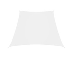 vidaXL - Zonnezeil - trapezium - 2/4x3 - m - oxford - stof - wit