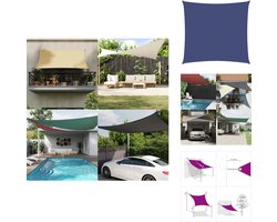 vidaXL Zonnezeil - Zonnezeilen - Zonnedoek - Zonnedoeken - Schaduwdoek vierkant 3x3 m oxford stof blauw