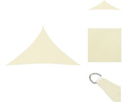 vidaXL Zonnezeil - Zonnezeilen - Zonnedoek - Zonnedoeken - Zonnescherm driehoekig 2,5x2,5x3,5 m oxford stof crèmekleurig