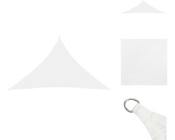 vidaXL Zonnezeil - Zonnezeilen - Zonnedoek - Zonnedoeken - Zonnescherm driehoekig 3,5x3,5x4,9 m oxford stof wit