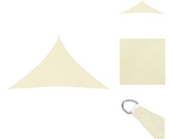 vidaXL Zonnezeil - Zonnezeilen - Zonnedoek - Zonnedoeken - Zonnescherm driehoekig 5x5x6 m oxford stof crèmekleurig