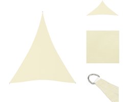 vidaXL Zonnezeil - Zonnezeilen - Zonnedoek - Zonnedoeken - Zonnescherm driehoekig 5x6x6 m oxford stof crèmekleurig
