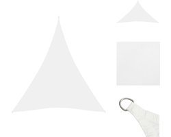 vidaXL Zonnezeil - Zonnezeilen - Zonnedoek - Zonnedoeken - Zonnescherm driehoekig 5x6x6 m oxford stof wit