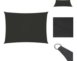 vidaXL Zonnezeil - Zonnezeilen - Zonnedoek - Zonnedoeken - Zonnescherm rechthoekig 2-5x4 m oxford stof antracietkleurig