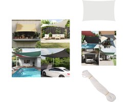 vidaXL Zonnezeil - Zonnezeilen - Zonnedoek - Zonnedoeken - Zonnescherm rechthoekig 4x7 m oxford stof wit